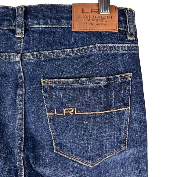 Lauren Jeans Co. Ralph Lauren Womens Dark Wash Denim Jeans Size 4 - Picture 8 of 10
